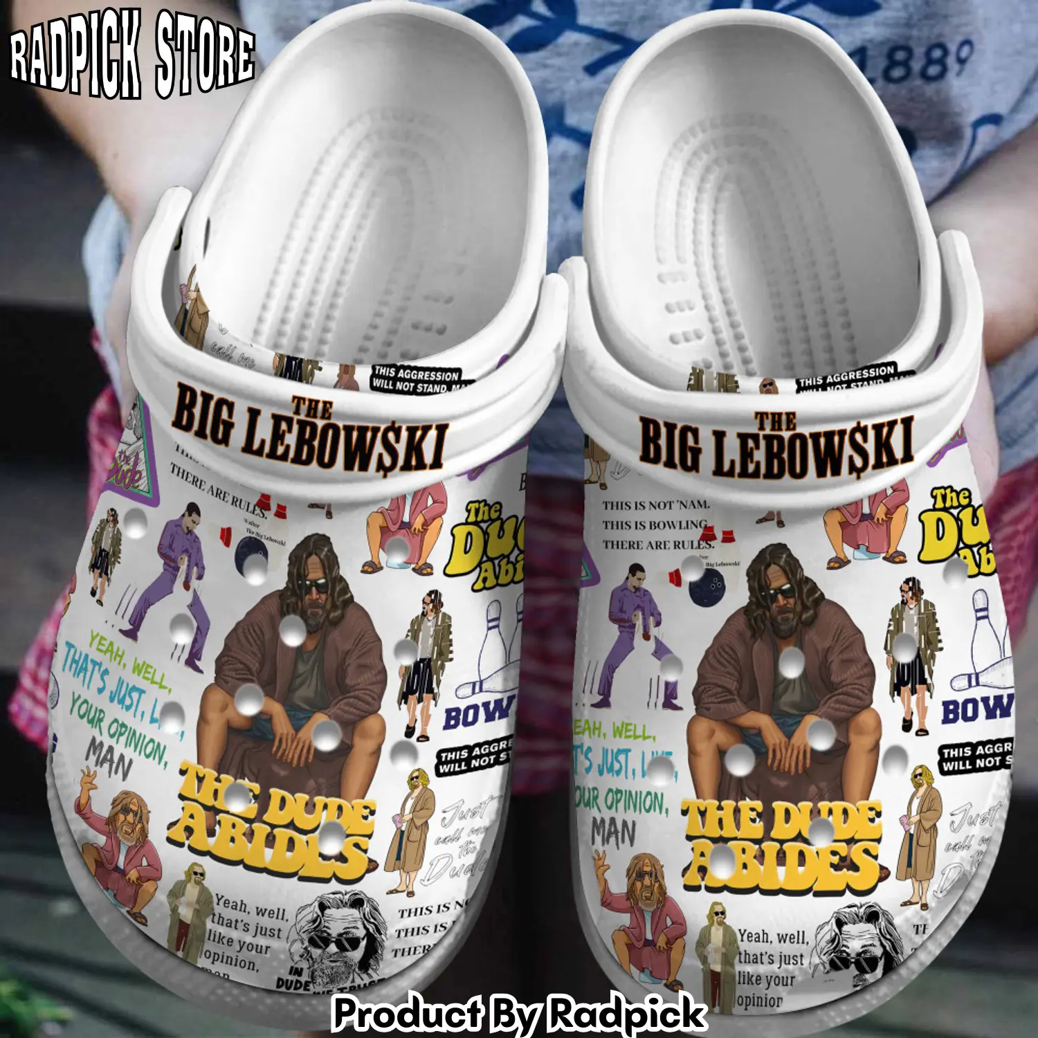 Radpick premium the big lebowski movie clogs shoes comfortable for men women rp6522072